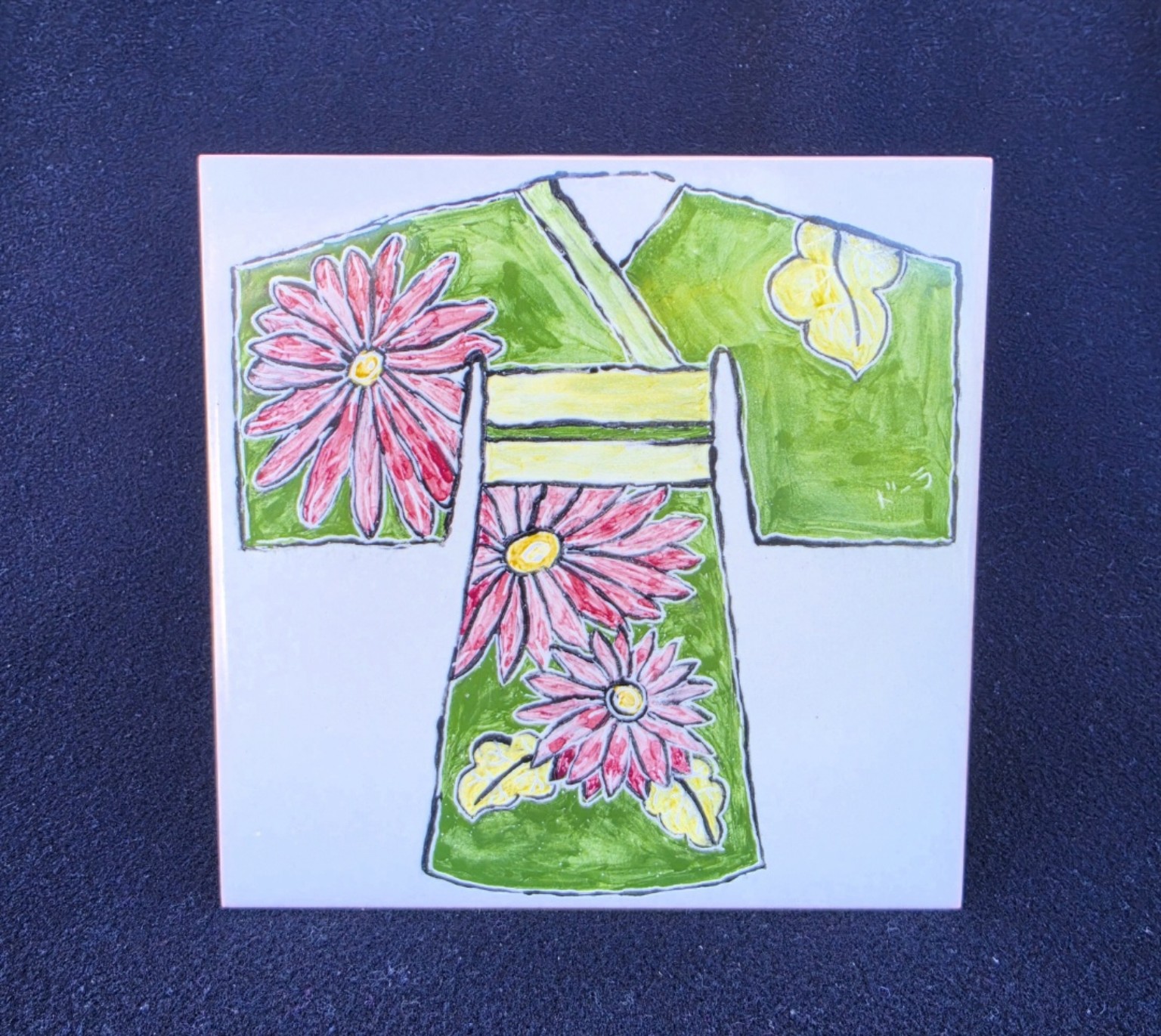 Azulejo Kimono verde